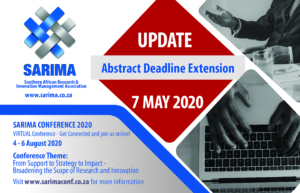 2020 SARIMA - Advert - Abstract Deadline Extended 29042020